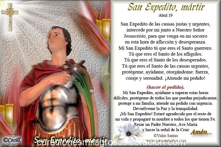 Oración en Cadena a san Expedito
