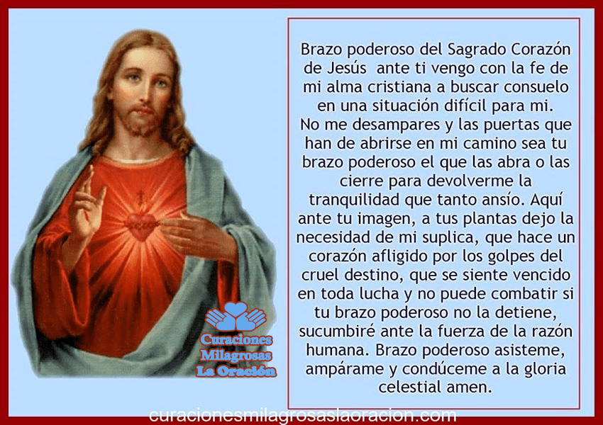Oración fuerte al brazo Poderoso