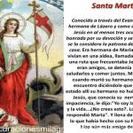 Oración Milagrosa a Santa Marta