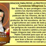 San Benito pidiendo Protección