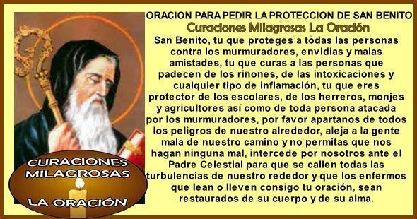 San Benito pidiendo Protección