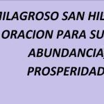 Milagroso San Hilarión, Oración Para Suerte