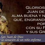 Oración de San Juan de Dios pidiendo la Sanación de un Niño