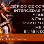 Oración a San Mateo pidiendo que mejoren los negocios