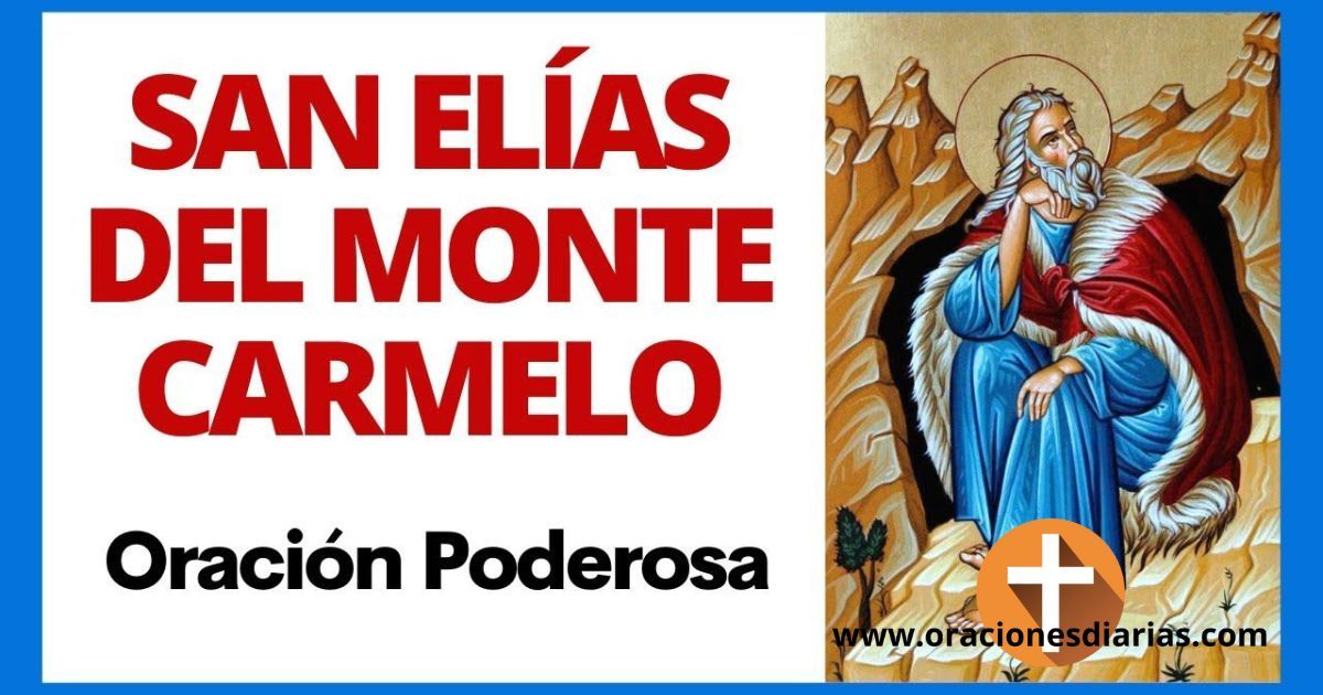 Oración a San Elías del Monte Carmelo pidiendo prosperidad
