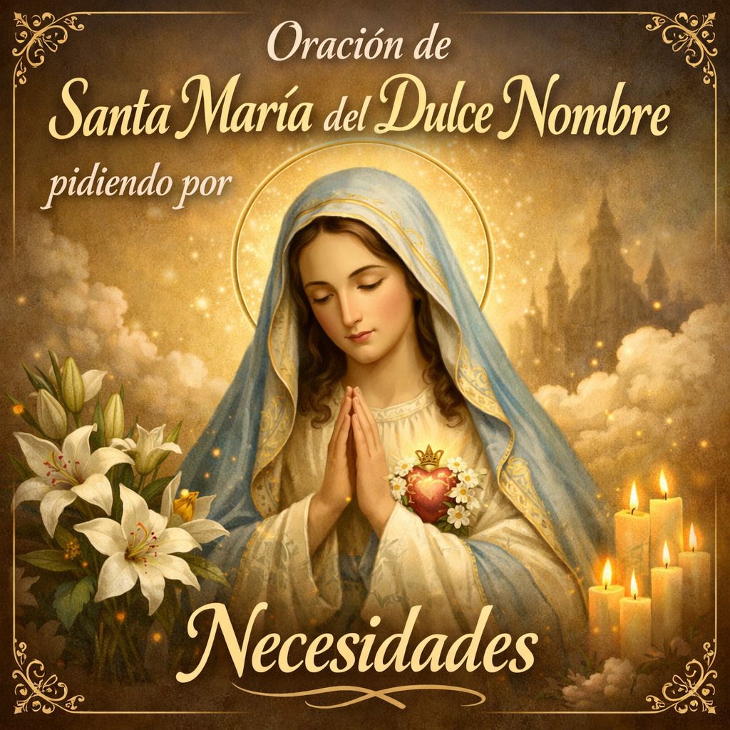 Oración de Santa María del Dulce Nombre pidiendo por Necesidades